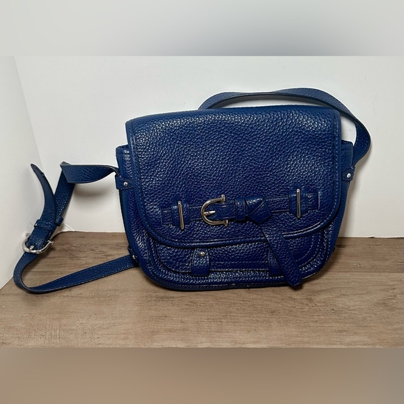 Etienne Aigner Handbags - Etienne Aigner Navy Blue Leather Handbag Should Purse.